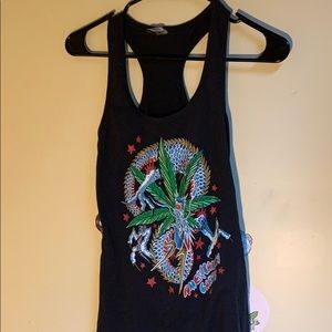 Last chance!! Pot leaf tank top